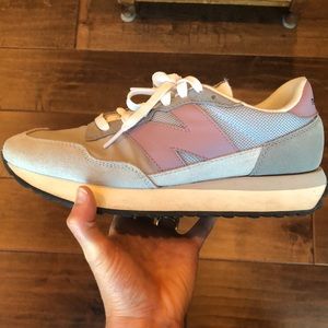 New Balance Pink and Gray Athletic Shoes